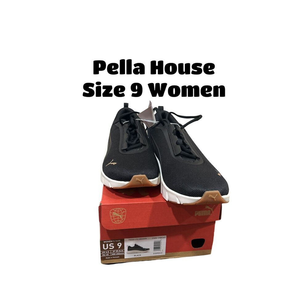 PUMA Women's Flexfocus Lite Modern Cross Trainer Sneaker Black Size 9